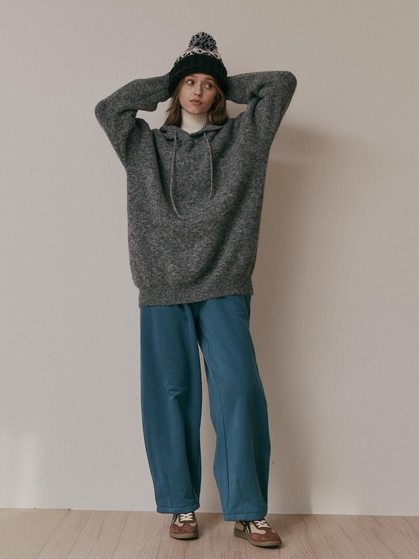 AR_Wide sweat banding pants_BLUE