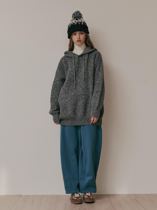 AR_Wide sweat banding pants_BLUE