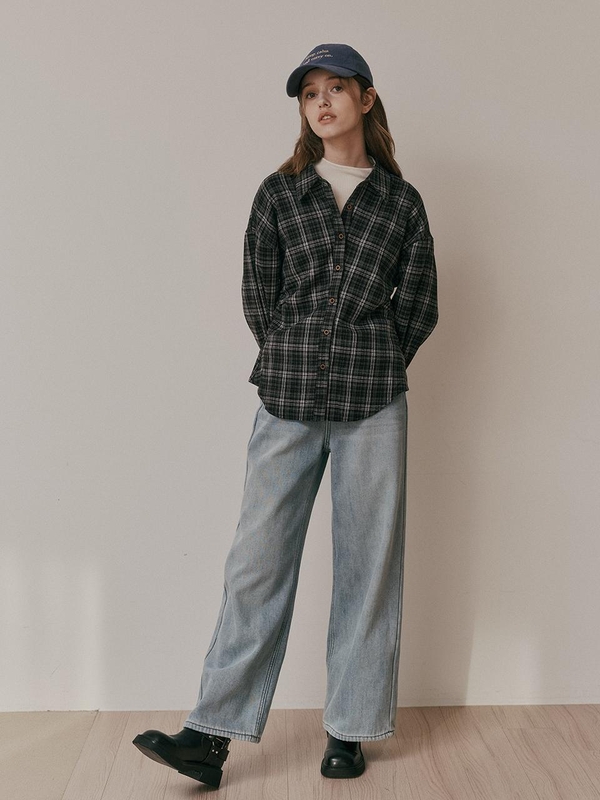 AR_Winter wide denim pants_BLUE