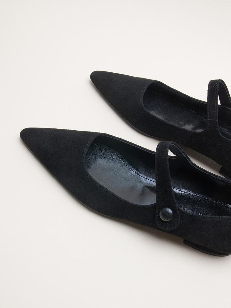 Button flat shoes kw2747 1.5cm 플랫