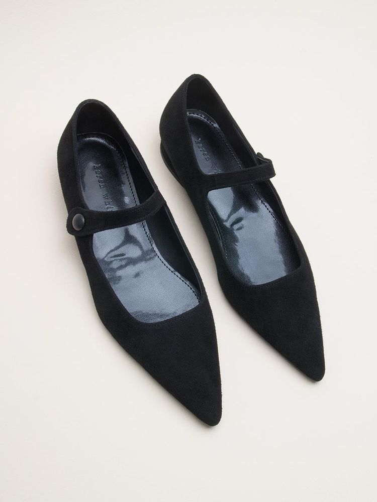 Button flat shoes kw2747 1.5cm 플랫