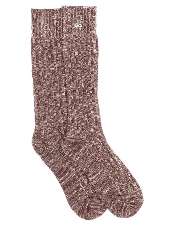 가니 SS25 GANNI Womens Socks A6411_234 BORDEAUX