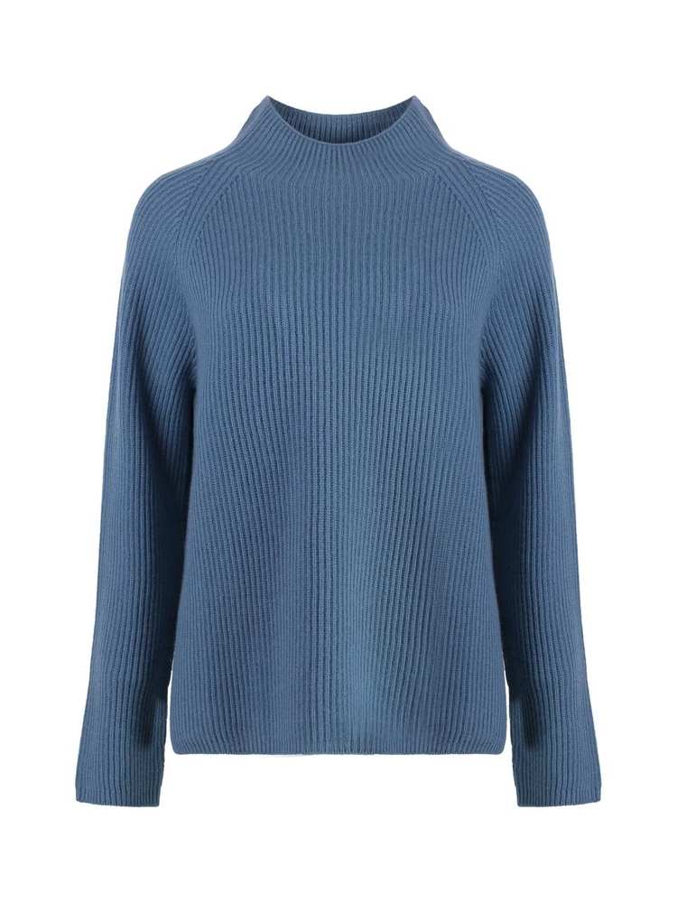 S 막스마라 FW24 Elica wool and cachemire turtleneck pullover ELICA2429366043600_004 blue