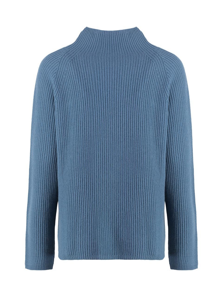 S 막스마라 FW24 Elica wool and cachemire turtleneck pullover ELICA2429366043600_004 blue