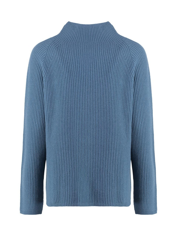 S 막스마라 FW24 Elica wool and cachemire turtleneck pullover ELICA2429366043600_004 blue