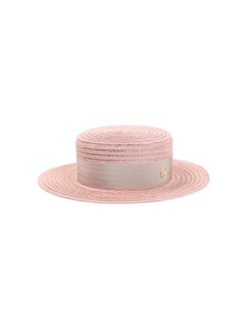 메종미쉘 SS25 Maison Michel Kiki Straw Hat 1041154002 Nude & Neutrals