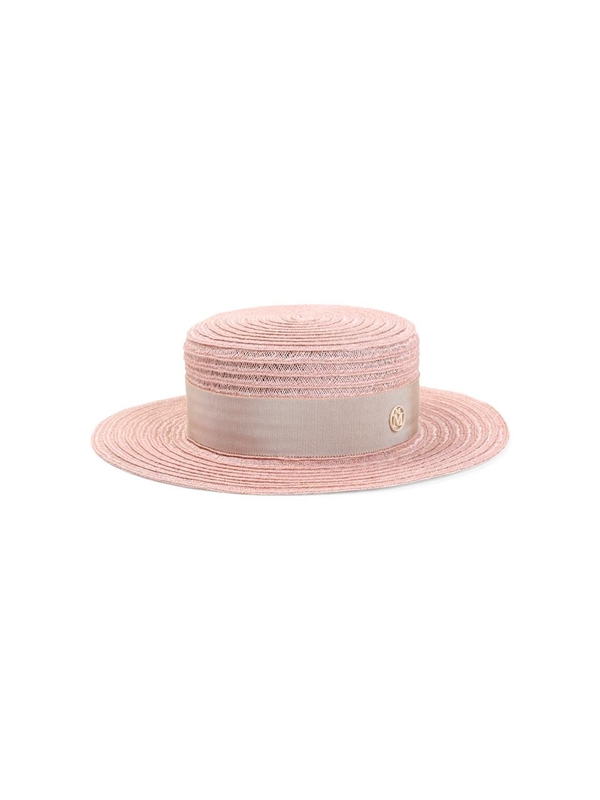 메종미쉘 SS25 Maison Michel Kiki Straw Hat 1041154002 Nude & Neutrals