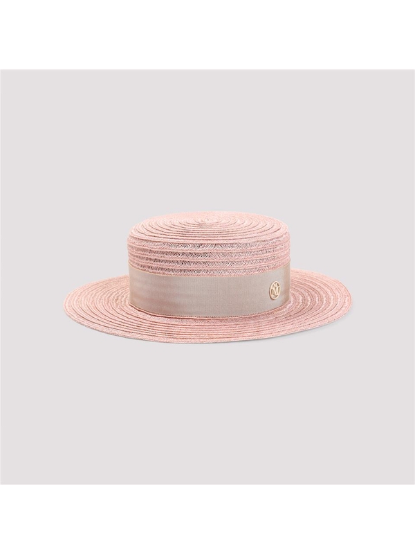 메종미쉘 SS25 Maison Michel Kiki Straw Hat 1041154002 Nude & Neutrals