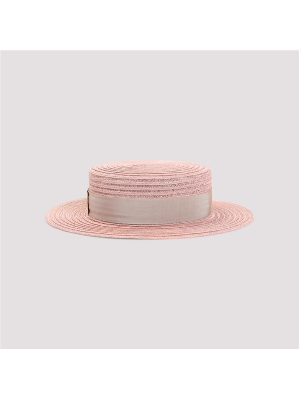 메종미쉘 SS25 Maison Michel Kiki Straw Hat 1041154002 Nude & Neutrals