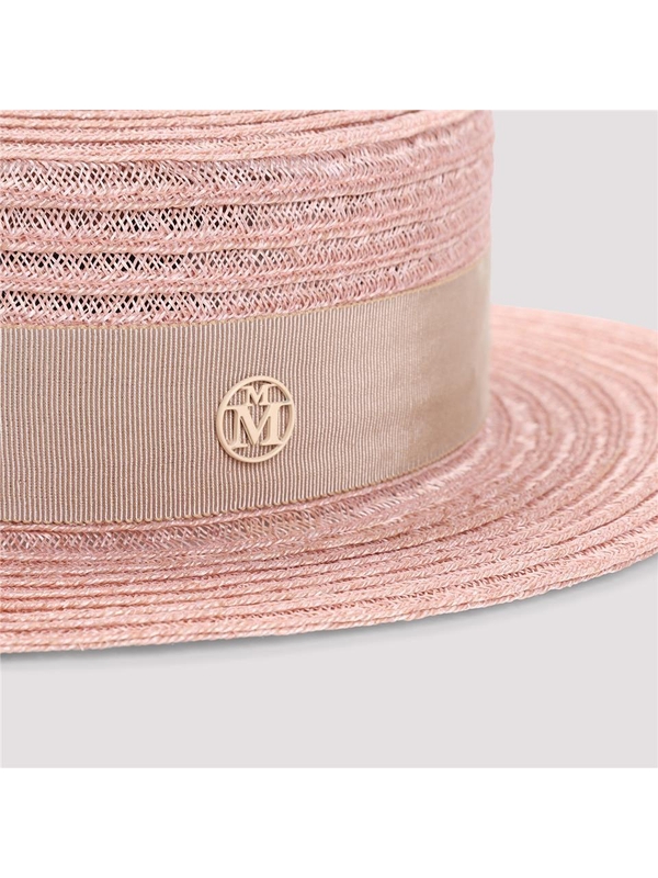 메종미쉘 SS25 Maison Michel Kiki Straw Hat 1041154002 Nude & Neutrals