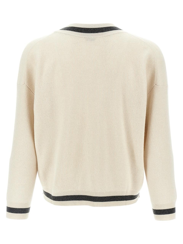 브루넬로쿠치넬리 FW24 Ribbed sweater M12192602CUH69 Beige