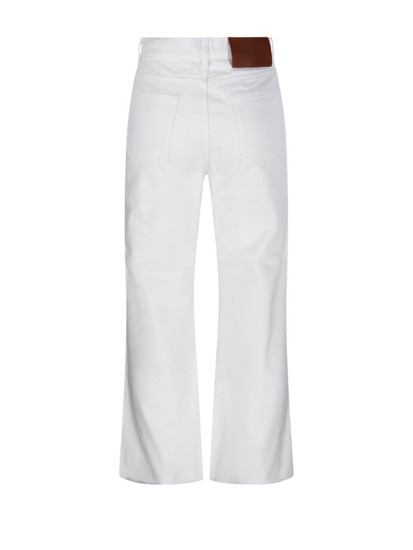 빅토리아베컴 SS25 WIDE LEG CROPPED JEANS 1125DJE006139A White