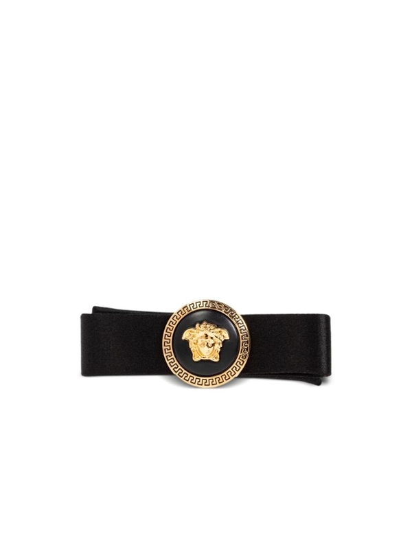 베르사체 SS25 Hair Accessory Versace 1A10920 1012256 1B00F BLACK/GOLD