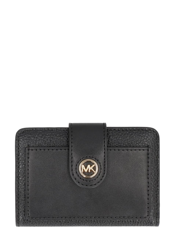 마이클코어스 FW24 Mercer Leather wallet 32H3G0KD5L_001 black