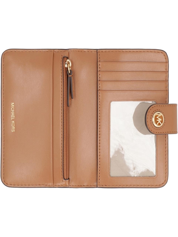 마이클코어스 FW24 Coated canvas wallet 32S4G0KF6B_149 Ivory