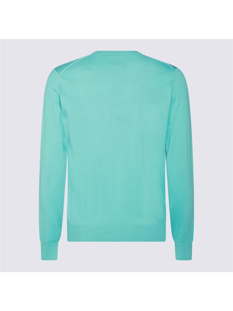 무레르 SS25 Moorer Sweaters MOUMA100017SI5V3507 CARIBBEN TURQUOISE