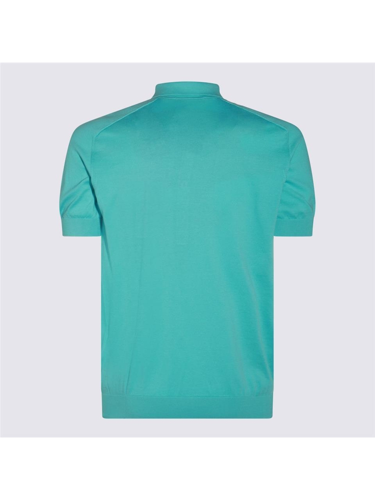 무레르 SS25 Moorer T-shirts and Polos MOUMA100080SI5V3507 CARIBBEN TURQUOISE