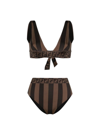 펜디 FW24 Beachwear Fendi AQBZ FXBA26 F13IZ BROWN/BLACK