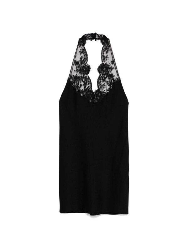 생로랑 FW24 Dress Saint Laurent 812438 Y6G63 1000 BLACK