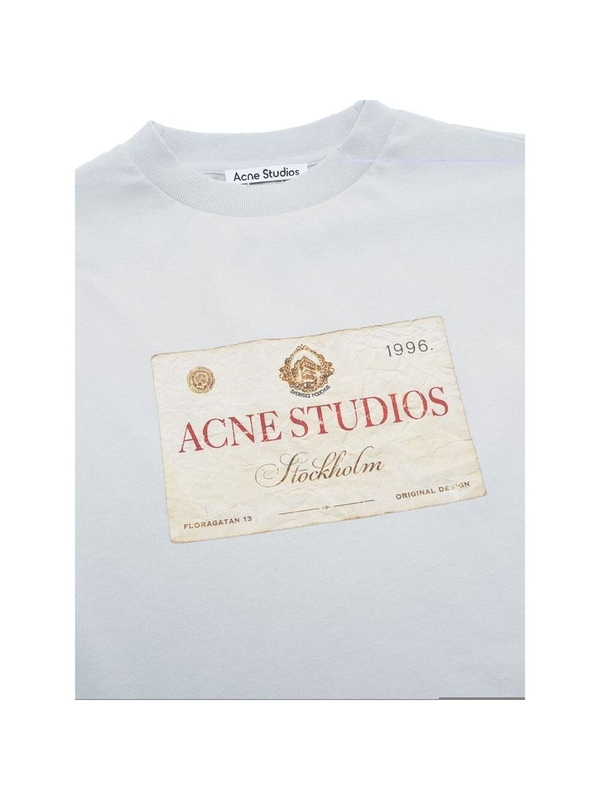 아크네 스튜디오 SS25 T-shirt Acne CL0322  LGGRE BLUE