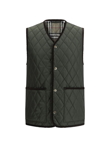 버버리 SS25 Outwear Waistcoat Burberry 8100839 SP25-MW-TA C1748 GREEN