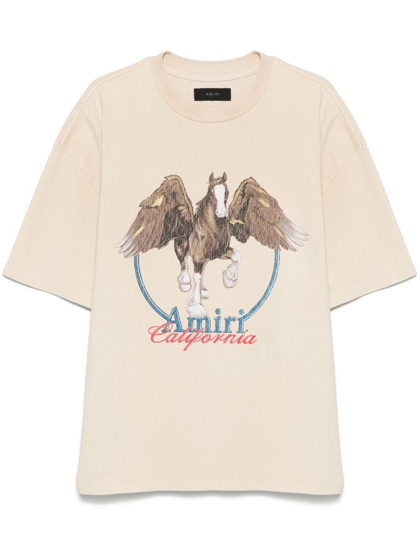 아미리 SS25 Amiri  T-shirts and Polos Beige AMJYTE1130ALABASTER Beige