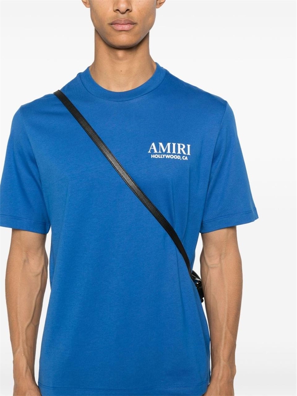 아미리 SS25 Amiri  T-shirts and Polos Blue AMJYTE1075BLUE Blue