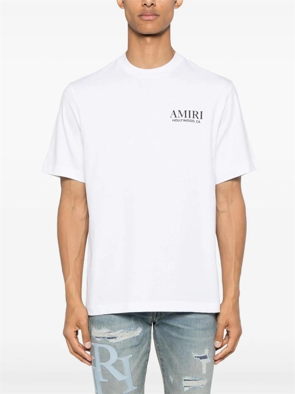 아미리 SS25 Amiri  T-shirts and Polos White AMJYTE1075WHITE White