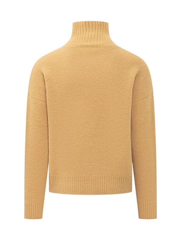  FW24 AMI ALEXANDRE MATTIUSSI Knitwear UKS425KN0032 724 MUSTARD