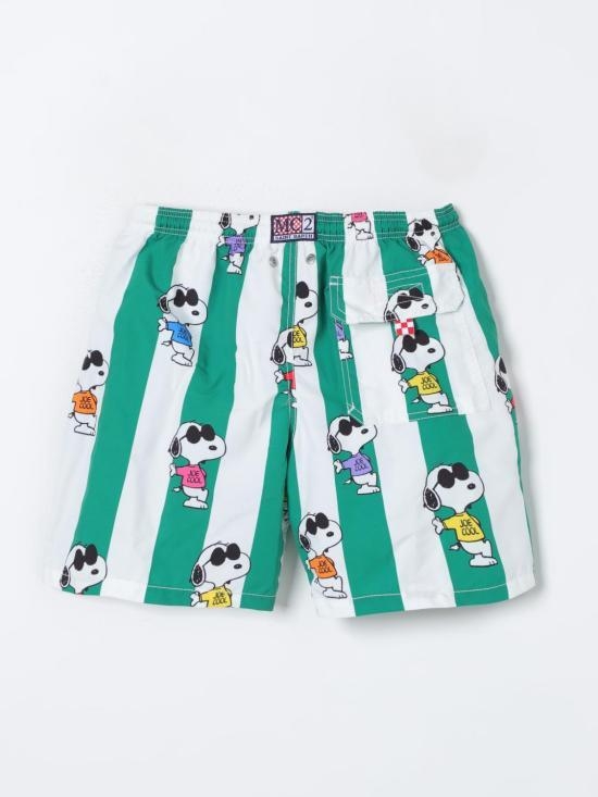 [해외배송] 24SS  키즈  세인트바쓰 스윔팬츠 JEA0001SNOOPY COOL STRIPES B 5 00590F Green