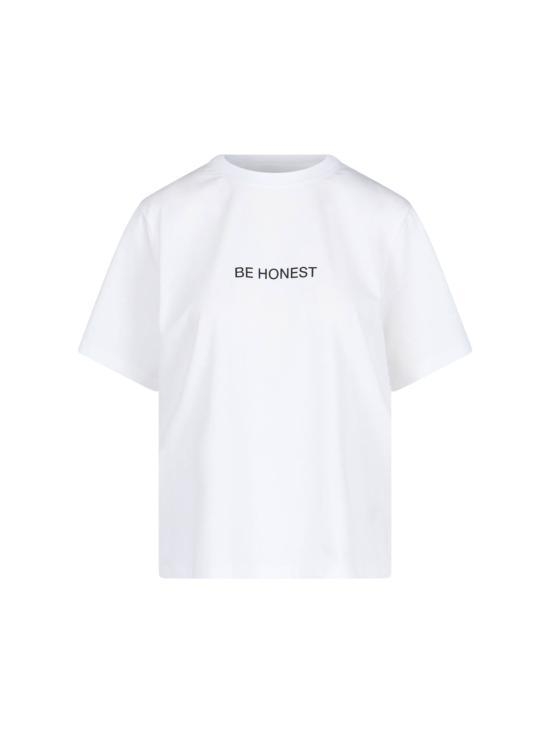 [해외배송] 25SS 빅토리아 베컴 반팔 티셔츠 1125JTS006137A WHITE BE HONEST