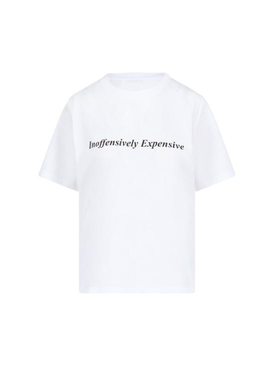 [해외배송] 25SS 빅토리아 베컴 반팔 티셔츠 1125JTS006356A WHITE INOFFENSIVELY EXPENSIVE