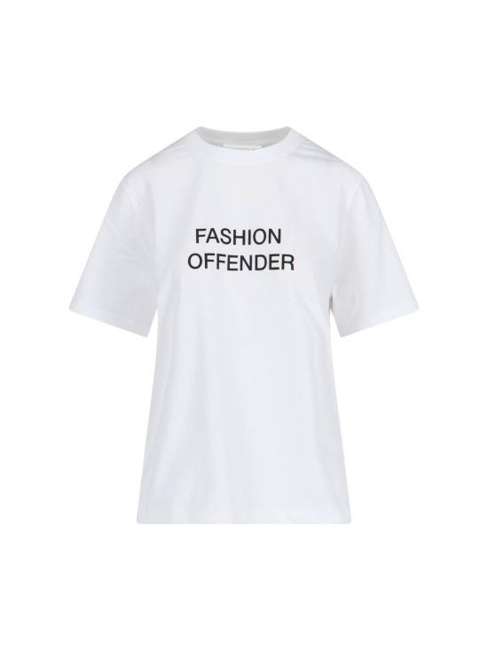 [해외배송] 25SS 빅토리아 베컴 반팔 티셔츠 1125JTS006357A WHITE FASHION OFFENDER