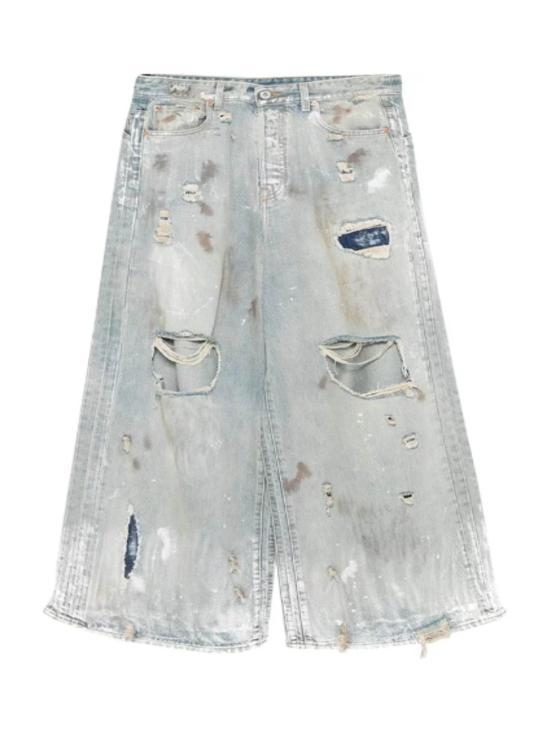 [해외배송] 24FW 베트멍 스트레이트 팬츠 UA65PA885N 000 LGHTBLUE DISTRESSED LIGHT BLUE