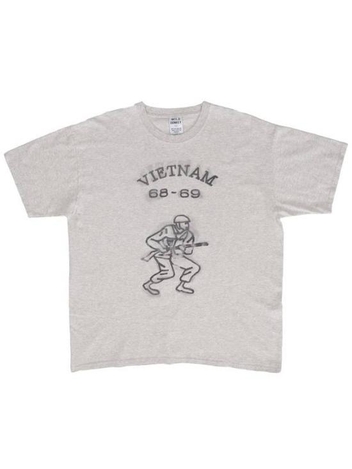 24SS 와일드 동키 반팔 티셔츠 T VIETNAM OVERDYED HEATHER GREY Free