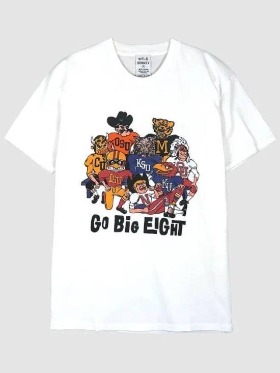 24SS 와일드 동키 반팔 티셔츠 T BIG EIGHT WHITE White