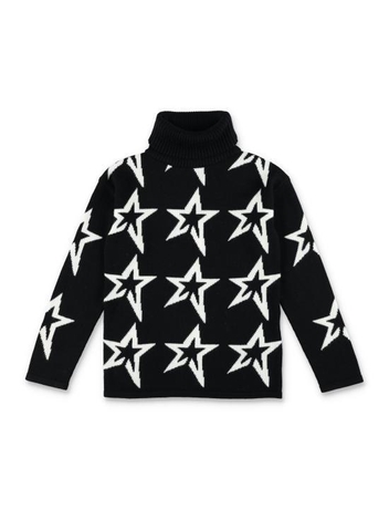 [해외배송] 24FW  키즈  퍼펙트모멘트 니트 스웻셔츠 K6000042 1765 BLACK WHITE