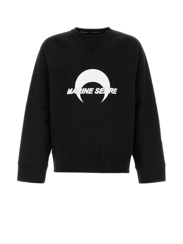 마린세르 FW24 MARINE SERRE SWEATSHIRTS UST019ACJER0013 BK99 Black