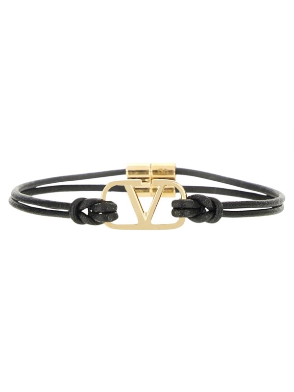 발렌티노 가라바니 SS24 VLOGO SIGNATURE BRACELET 4Y2J0R52RMP_0NO BLACK