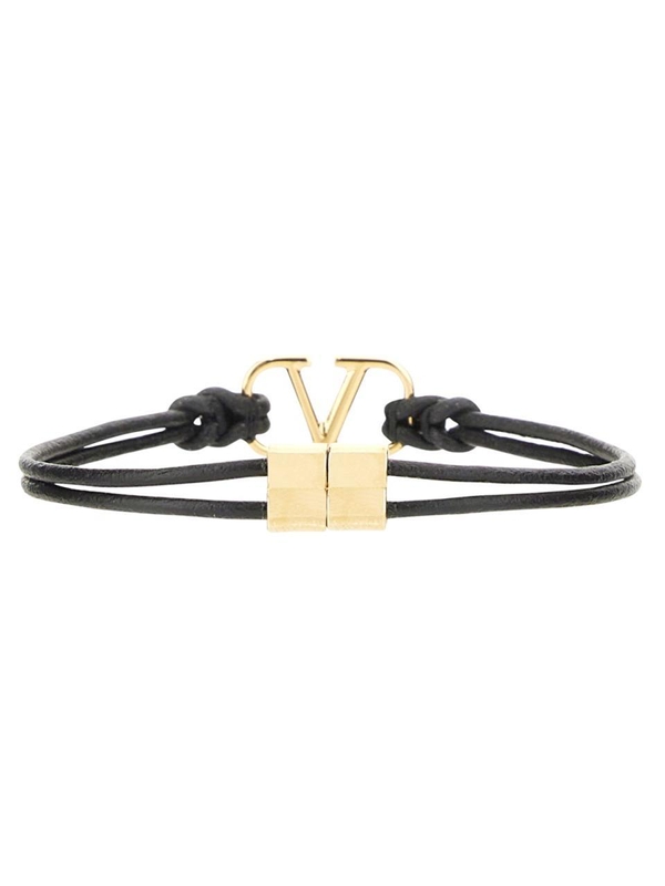 발렌티노 가라바니 SS24 VLOGO SIGNATURE BRACELET 4Y2J0R52RMP_0NO BLACK