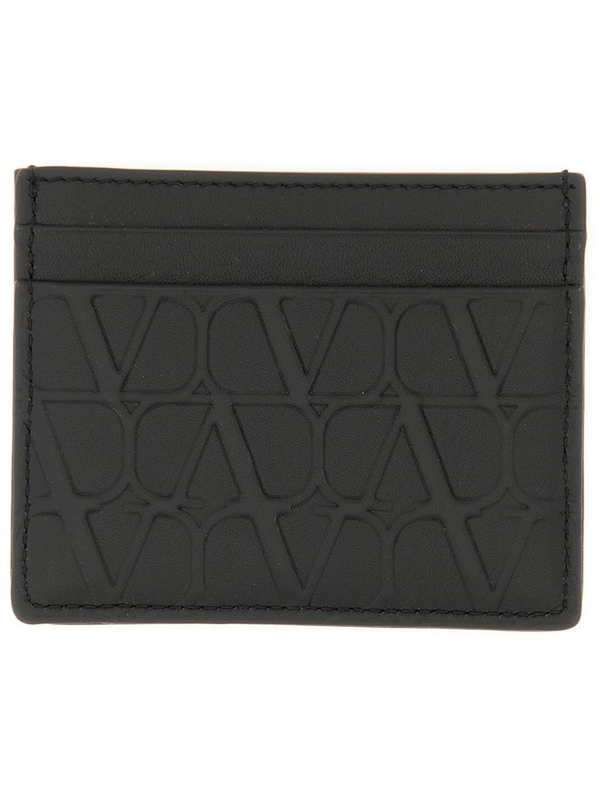 발렌티노 가라바니 SS24 SIGNATURE VLOGO CARD HOLDER 4W2P0Z56IQU_0NO BLACK