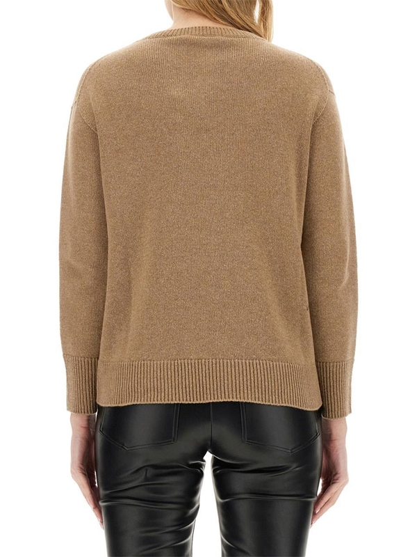 S 막스마라 SS24 V-NECK SWEATER 2419361141600_050001 BEIGE