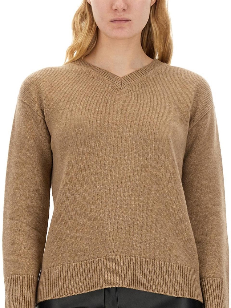 S 막스마라 SS24 V-NECK SWEATER 2419361141600_050001 BEIGE