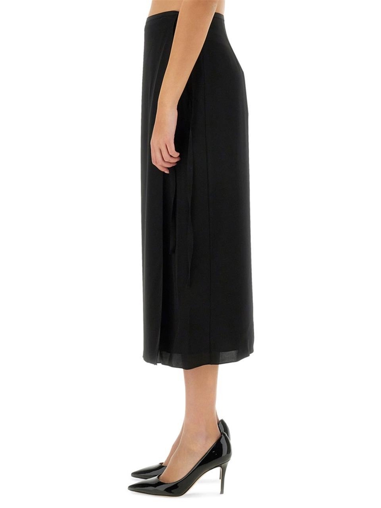 띠어리 SS25 SILK SKIRT O1102303_001 BLACK