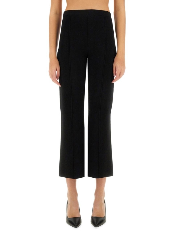 띠어리 SS25 FLARE PANT M1116709_001 BLACK