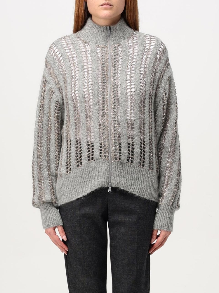 브루넬로쿠치넬리 FW24 Womens sweater Brunello Cucinelli MCM510606P CYT56 Gray