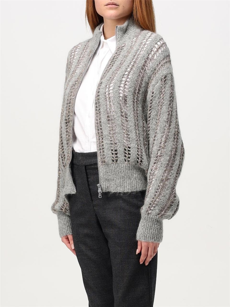 브루넬로쿠치넬리 FW24 Womens sweater Brunello Cucinelli MCM510606P CYT56 Gray