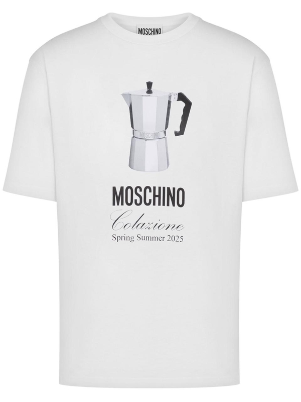 모스키노 SS25 Moschino T-shirts and Polos White A070602411001 White