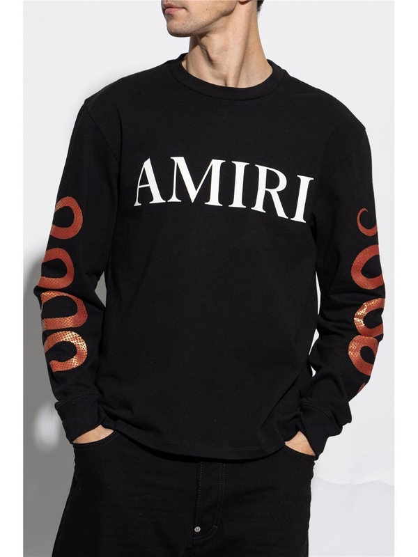 아미리 SS25 Amiri  T-shirts and Polos Black AMJYTE1156BLACK Black