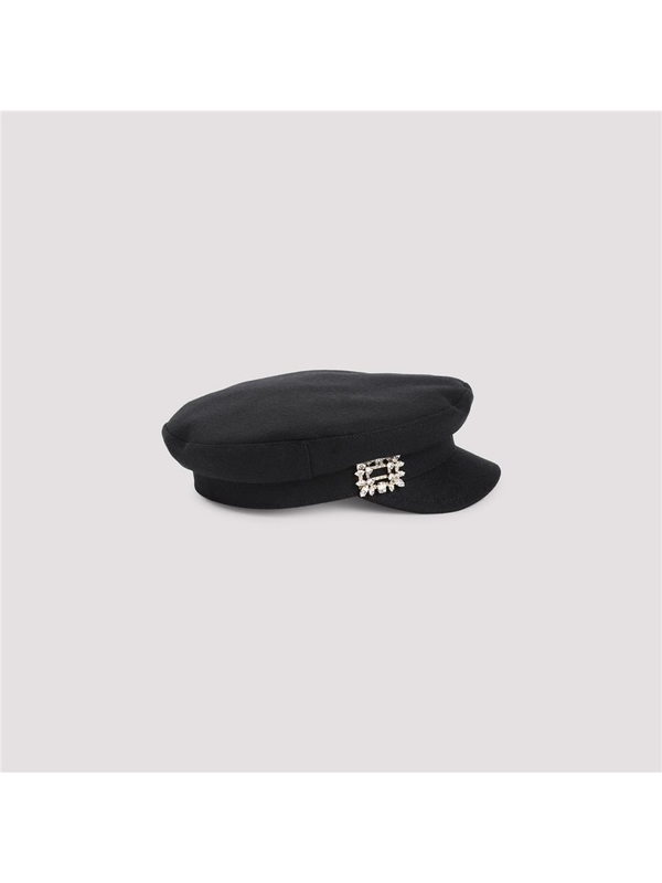 로저비비에 SS25 Roger Vivier Broche Sailor Hat RQWH0140100580 Black